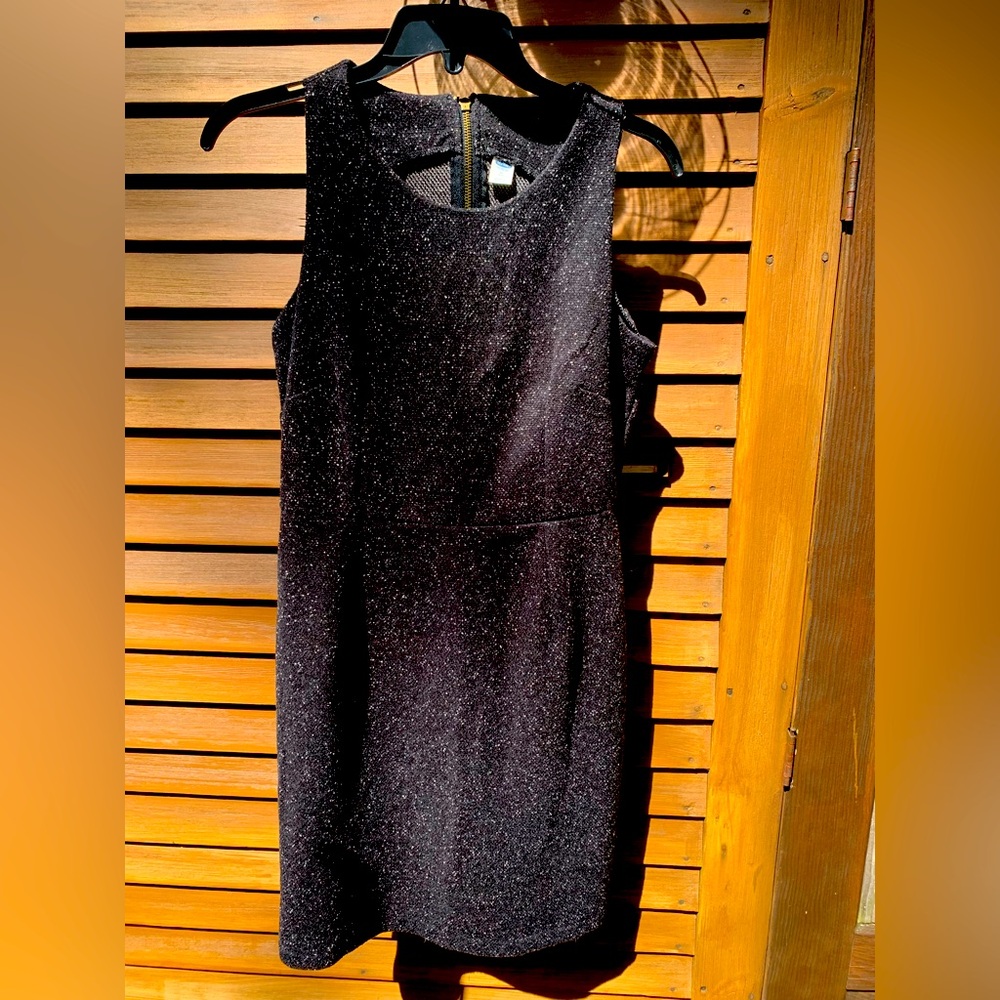 Old Navy dress black white speckled sleeveless heavy winter weight